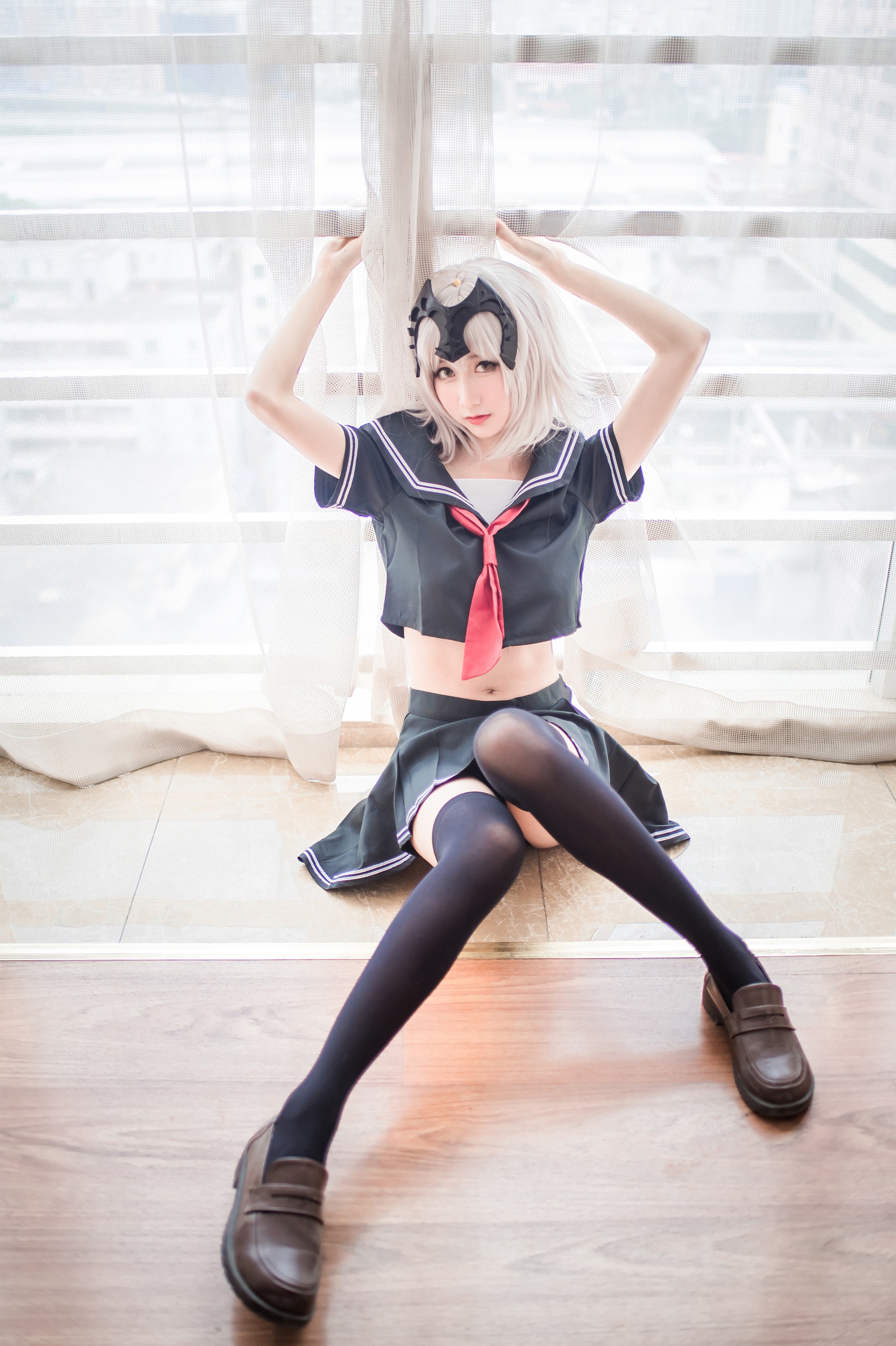 木棉棉 - NO.048 木绵绵OwO 黑贞德水手服[23P]-XikXak